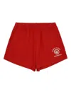 Sporty And Rich Elasticated Logo Shorts In Red