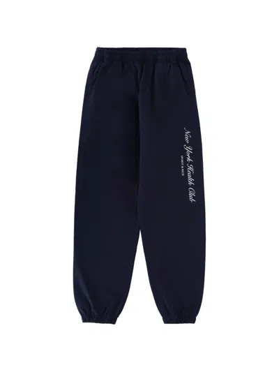 Sporty And Rich Elasticated Track Pants In Blue