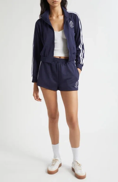 Sporty And Rich Sporty & Rich Elio Crown Tennis Track Jacket In Blue
