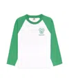 Sporty And Rich Emblem Cotton Graphic Baseball Shirt In White