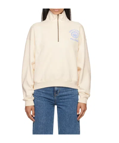 Sporty And Rich Off-white Emblem Sweatshirt In 319 Coconut
