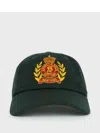 Sporty And Rich Embroidered Baseball Cap In Green