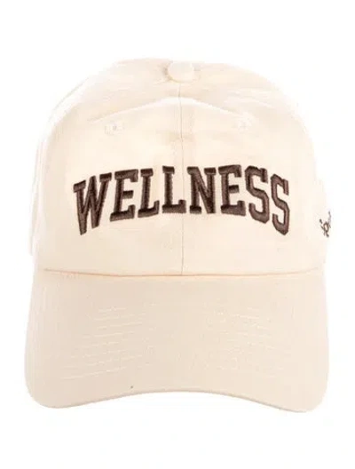 Pre-owned Sporty And Rich Embroidered Canvas Baseball Cap In Neutral
