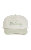 SPORTY AND RICH EMBROIDERED COTTON-CORDUROY BASEBALL CAP