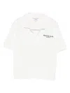 Sporty And Rich X Hotel Du Cap Eden Roc Eden Script Terry Polo Top In White