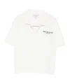 Sporty And Rich X Hotel Du Cap Eden Roc Eden Script Terry Polo Top In White