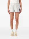 Sporty And Rich Comfortable Shorts With Side Pockets And Slits In Gray