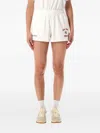 Sporty And Rich Comfortable Yankees Style Shorts Featuring Slits In White