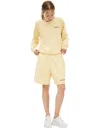 Sporty And Rich Embroidered Logo Shorts In Yellow