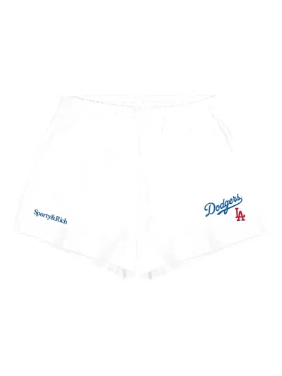 Sporty And Rich Embroidered Shorts In White