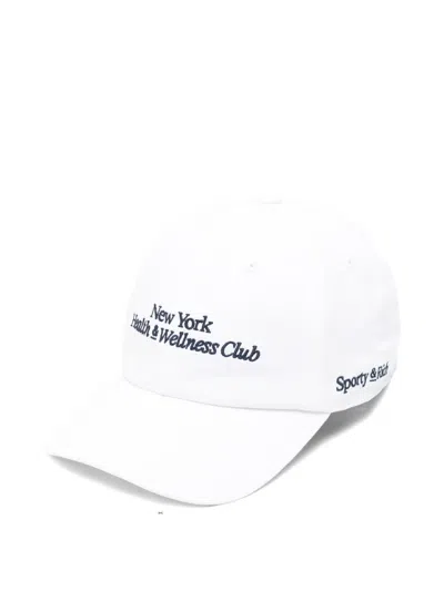 Sporty And Rich Embroidered-logo Baseball Cap In Black
