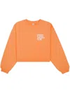 Sporty And Rich Exercise Often Cropped Sweatshirt In Orange