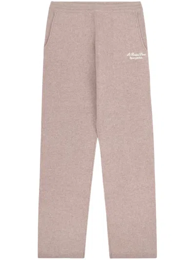 Sporty And Rich Faubourg Cashmere Track Pants In 中性色