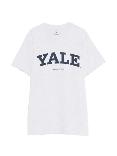 Sporty And Rich Printed Short-sleeved T-shirt In White