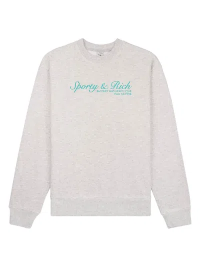 Sporty And Rich French Sweatshirt In Grey