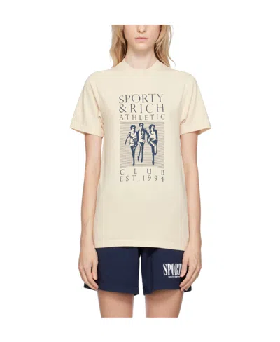 Sporty And Rich Front Logo T-shirt In White