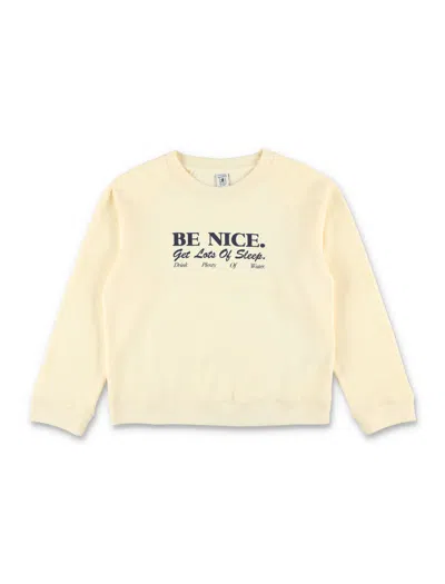 Sporty And Rich Sporty & Rich Girl's Mini Sweatshirt In Cream Almond