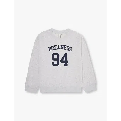 Sporty And Rich Kids' Wellness Cotton-blend Sweatshirt 2-14 Years In Heather Gray