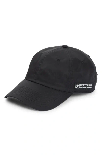 Sporty And Rich Good Health Baseball Cap In Black