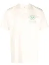 Sporty And Rich Graphic-print Cotton T-shirt In Neutrals