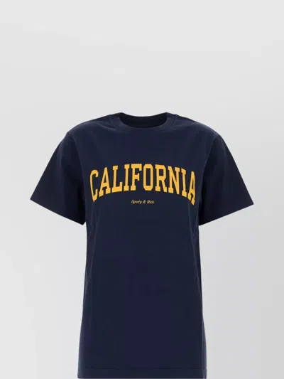 Sporty And Rich Graphic Print Crew Neck Short Sleeves Regular Fit