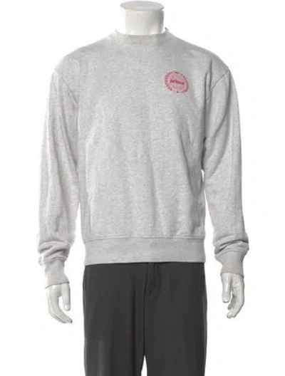 Pre-owned Sporty And Rich Graphic Print Crew Neck Sweatshirt In Green