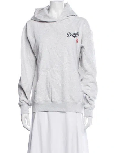 Pre-owned Sporty And Rich Graphic Print Jacket In Grey