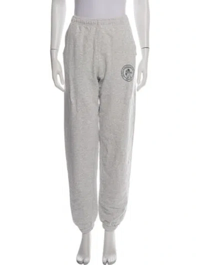 Pre-owned Sporty And Rich Graphic Print Sweatpants In Green