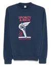 Sporty And Rich Graphic-print Sweatshirt In Blue