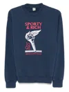 Sporty And Rich Graphic-print Sweatshirt In Na/rd Navy