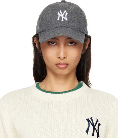 Sporty And Rich Gray '47 Edition Yankees Serif Wool Cap