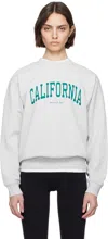 Sporty And Rich Gray 'california' Crewneck Sweatshirt