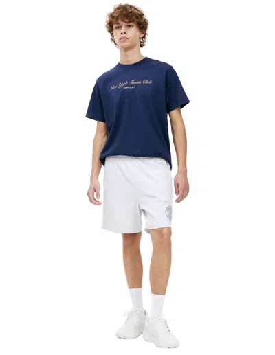 Sporty And Rich Gray Logo Shorts In Grey
