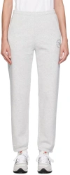 Sporty And Rich Gray Printed Lounge Pants In Heather Gray