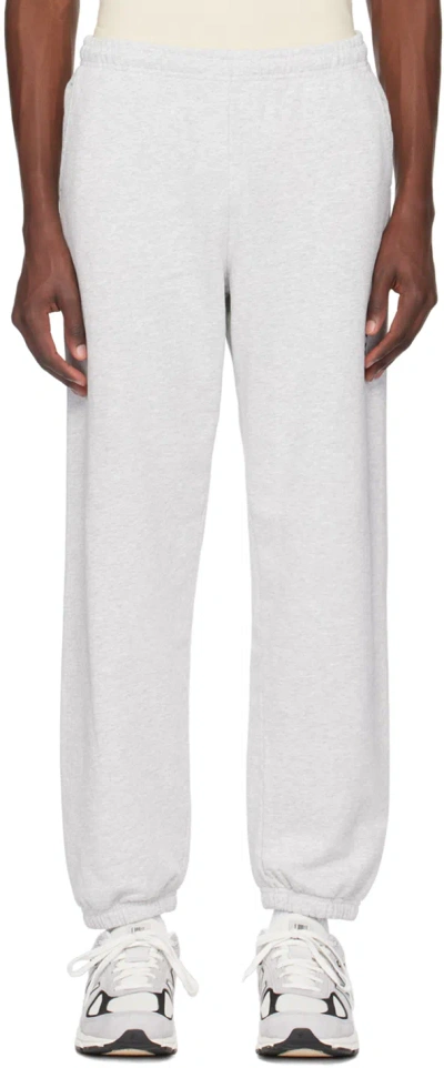 Sporty And Rich Gray Starter Sweatpants In Heather Gray