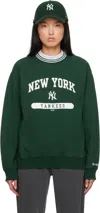 SPORTY AND RICH GREEN '47 EDITION YANKEES LEAGUE CREWNECK SWEATER