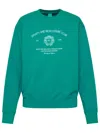 SPORTY AND RICH SPORTY & RICH GREEN COTTON WATER SWEATSHIRT
