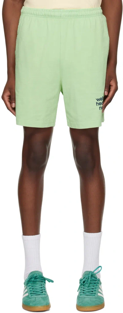 Sporty And Rich Green Usa Health Club Shorts In Thyme