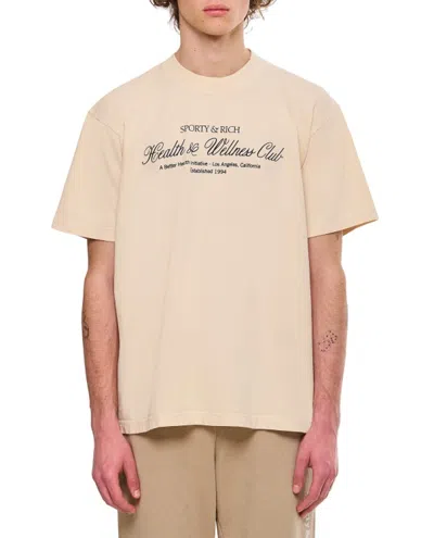 SPORTY AND RICH H&W CLUB COTTON T-SHIRT
