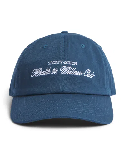 Sporty And Rich Sporty & Rich H&w Club Hat In Navy