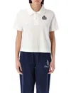 Sporty And Rich Sporty & Rich Cotton Pique Polo In White