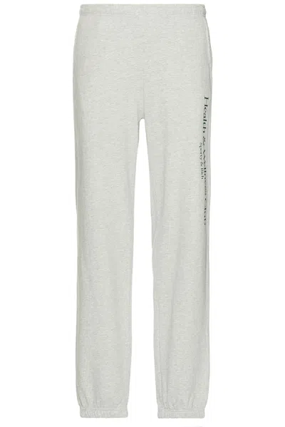 Sporty And Rich H&w Crest Sweatpant In Heather Grey