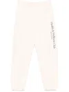 Sporty And Rich H&w Crest Track Pants In Neutrals