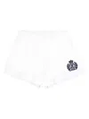 Sporty And Rich H&w Embroidered Shorts In White