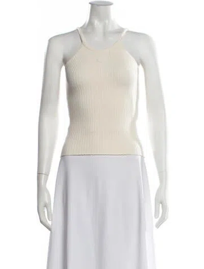 Pre-owned Sporty And Rich Halterneck Sleeveless Top In Black