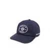 Sporty And Rich Womens Dark Navy Eden Crest Embroidered Cotton Baseball Cap In Blue