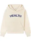 SPORTY AND RICH HEALTH BOUCLÉ CROPPED HOODIE