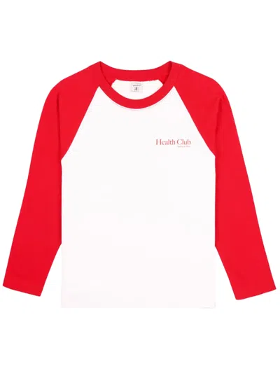 Sporty And Rich Health Club Baseball T-shirt In White