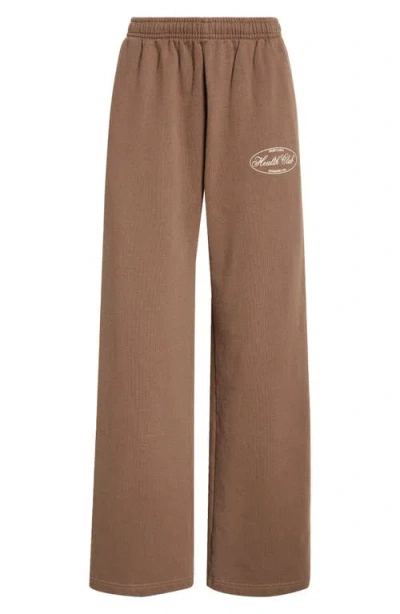 SPORTY AND RICH SPORTY & RICH HEALTH CLUB COTTON GRAPHIC SWEATPANTS