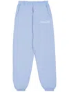 Sporty And Rich Health Club Cotton Track Pants In Blue